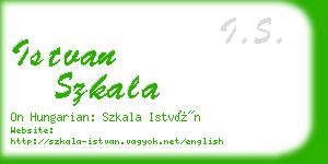 istvan szkala business card
